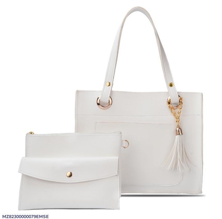 Women's Rexine Plain Hand Bag Set