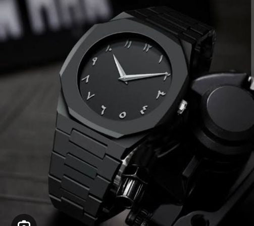 Aura Watch Black Arabic