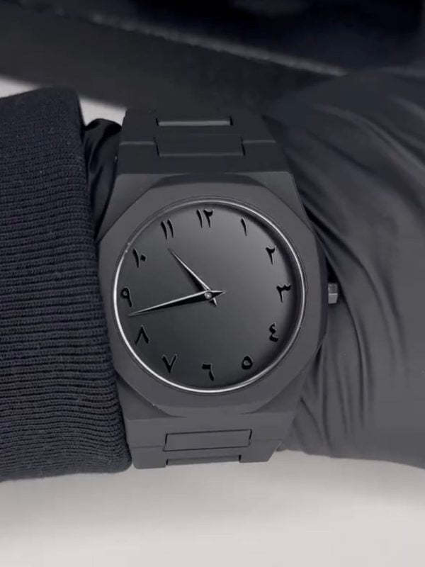 Aura Watch Black Arabic