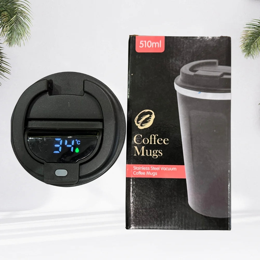 Coffee Travel Mug with Temperature Display